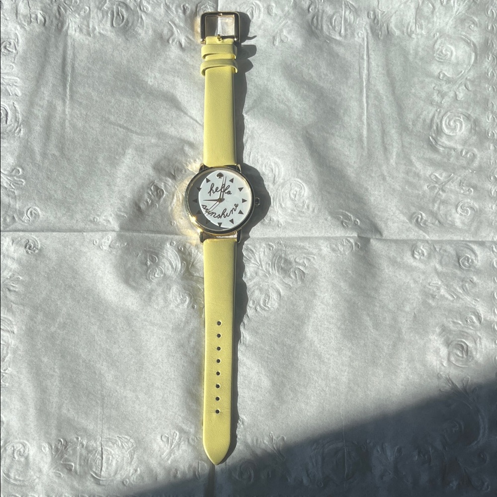 Yellow Watch with Gold Accents
